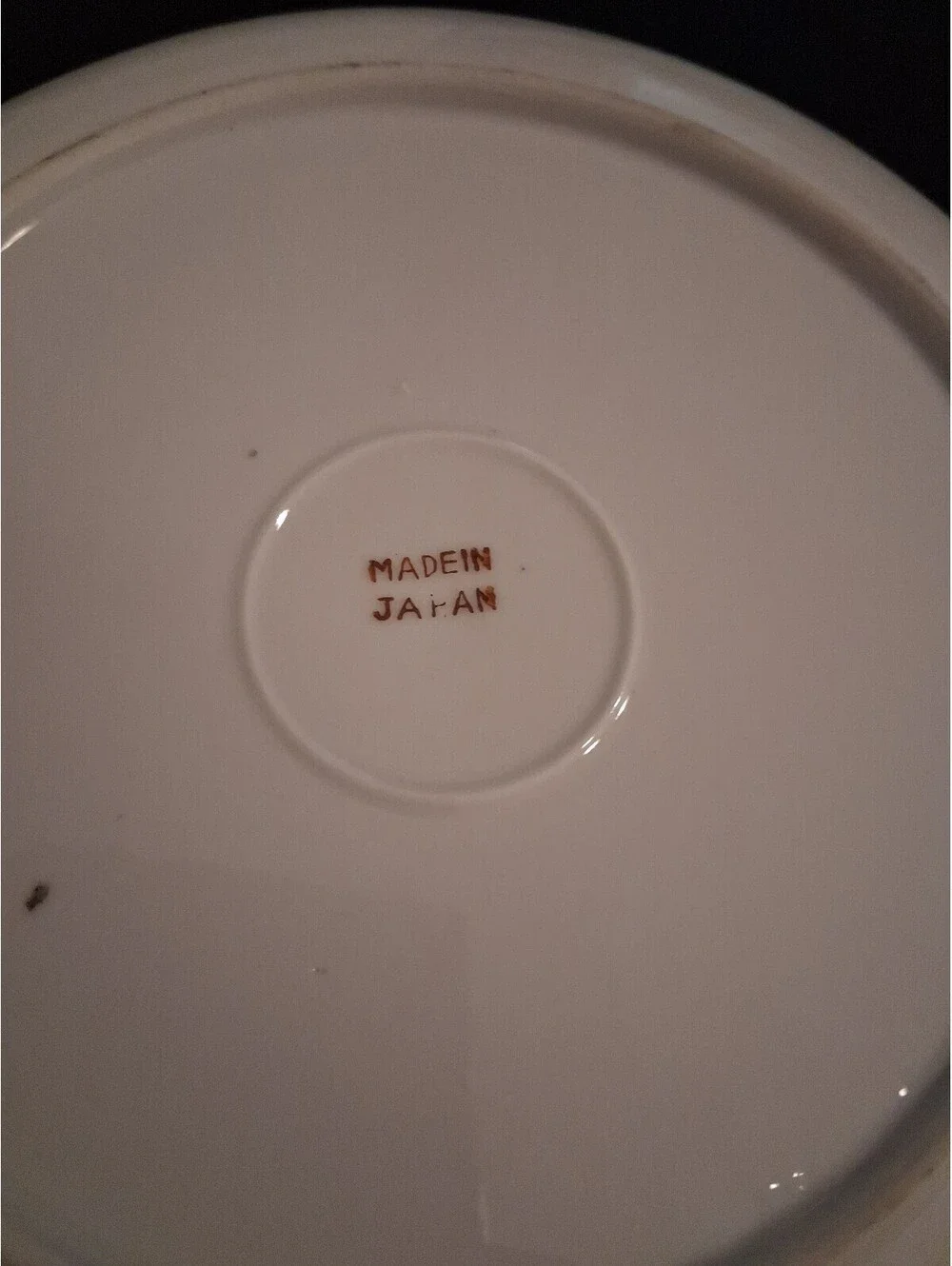 Vintage Floral Porcelain Tea Cup Saucer Plate Made in Japan